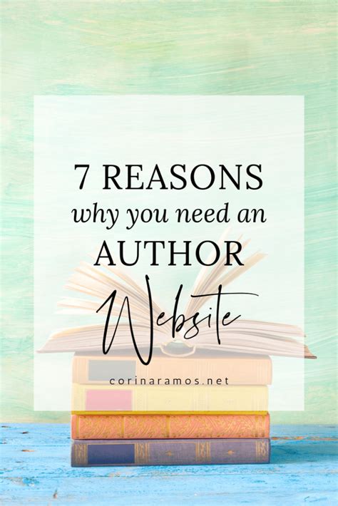7 Reasons Why You Need An Author Website Author Marketing Author