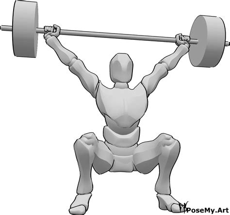 Athletic Poses Male Powerlifting Pose Posemyart
