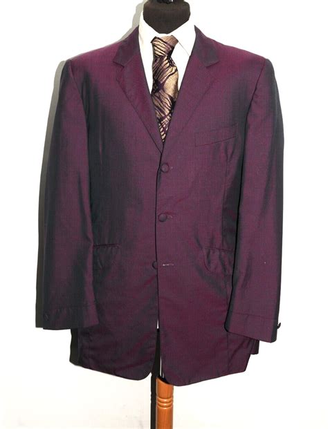 Great William Hunt Savile Row Metallic Purple Blazer Gem
