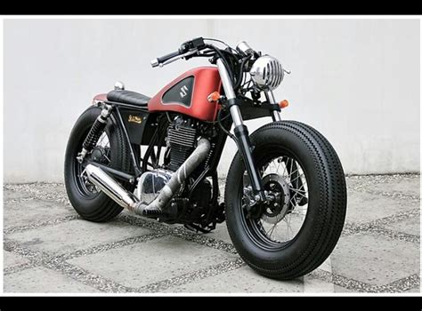 Single Cylinder Suzuki Bobber Bobber Motorcycle Suzuki Cafe Racer