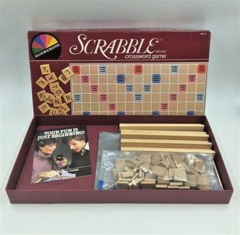 Vintage 1982 Scrabble Board Game Selchow And Righter No 17 Complete