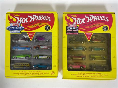 Pair Of Limited Edition Mattel Hot Wheels Cars Sets Hot Wheels Vintage