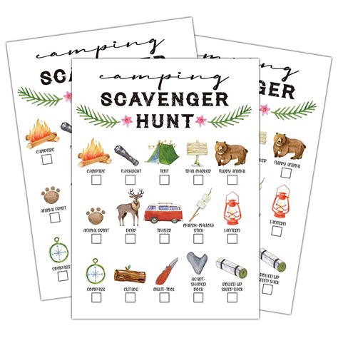 Buy Scavenger Hunt Game Outdoor Camping Scavenger Hunt For Kids