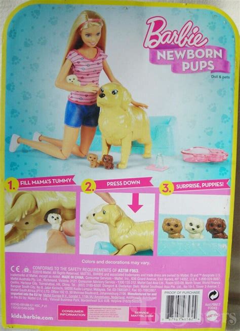 20162017 Newborn Pups Barbie Fdd43 Toy Sisters