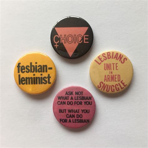 4 lesbian feminist vintage remake button badges pro choice etsy uk