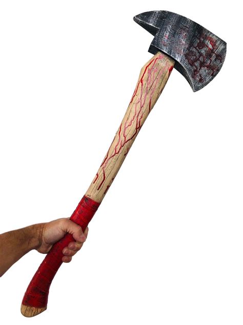 Rubber Johnnies Bloody Fire Axe Fake Weapon Bloody Scary Blood