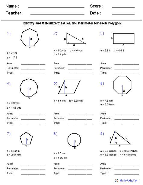 Geometry 7th Grade Worksheets