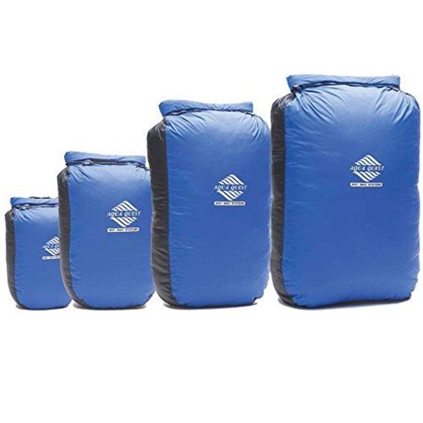 Aqua Quest Glacier 4pc Dry Bag Set 100 Waterproof 5 10 20 30 L Blue