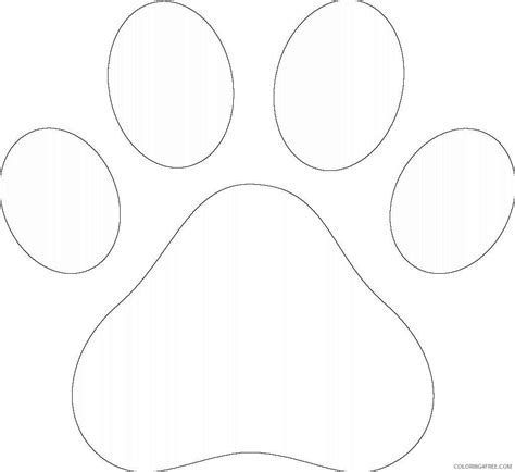 Bear Paw Print Coloring Page