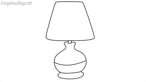 How To Draw A Lamp Step By Step