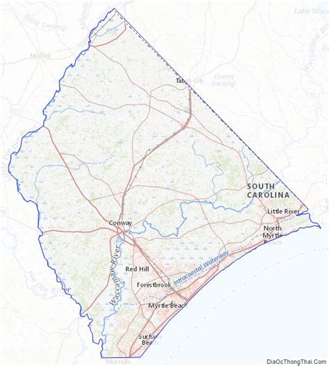 Map Of Horry County South Carolina