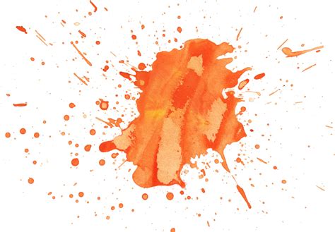 7 Orange Watercolor Splatter Texture 