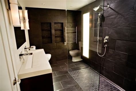When designing a bathroom, choose an open shower. Open Shower Ideas: Awesome Doorless Shower Creativity ...
