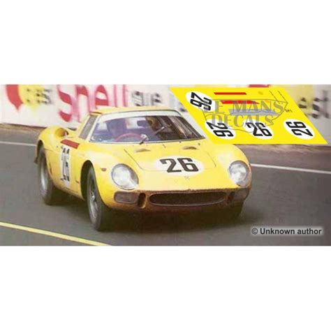 Check spelling or type a new query. Ferrari 250 LM - Le Mans 1965 nº26 - LEMANSDECALS