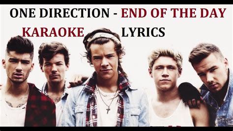 One Direction End Of The Day Karaoke Cover Lyrics Youtube
