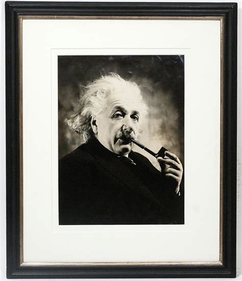 Silver Gelatin Photograph Signed Albert Einstein First Edition