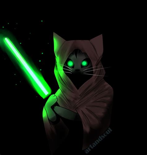 Jedi Cat By Art And Soul0 On Deviantart