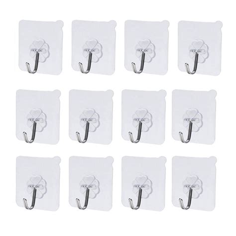Practical Boutique Adhesive Hooks Wall Hooks Heavy Duty Stick On Strong
