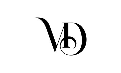 Diseño De Logotipo Vd Vector De Diseño De Icono De Logotipo De Letra