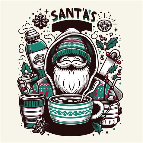 santa hot cocoa christmas design buy t shirt designs