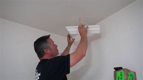 Installing Crown Moulding Using Templates Youtube