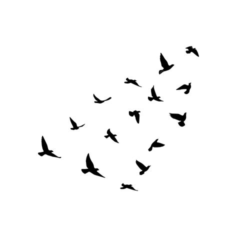 Gambar Vektor Burung Terbang Burung Burung Vektor Burung Png Dan