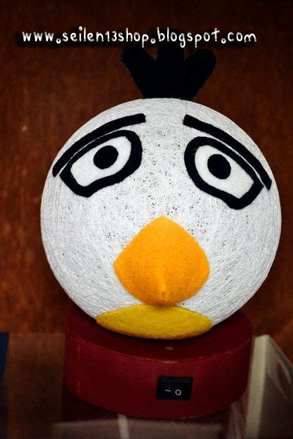 Cara membuat lampion angry bird. ANGRY BIRD PUTIH - seilen13shop