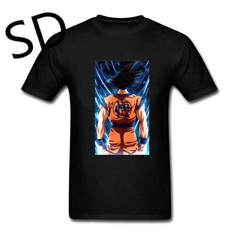Dropshipping Anime T Shirt Goku Ultra Instinct T Shirt Men Dragon Ball
