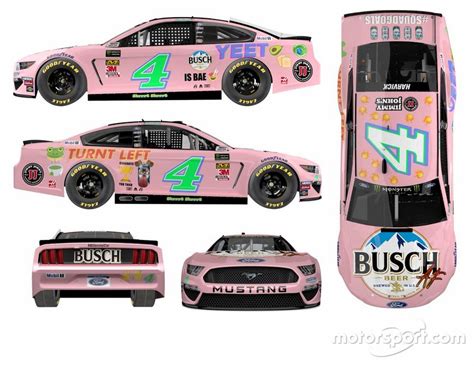 So, how does nascar take a bunch of fast moving cars and turn it into cash for the participating drivers and their respective teams? Busch Beer reveals Kevin Harvick millennial paint scheme