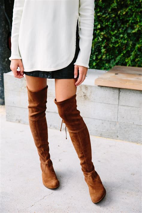 They match the fall foliage! Over-The-Knee Boots | Stuart weitzman, Knee boot and Suede ...