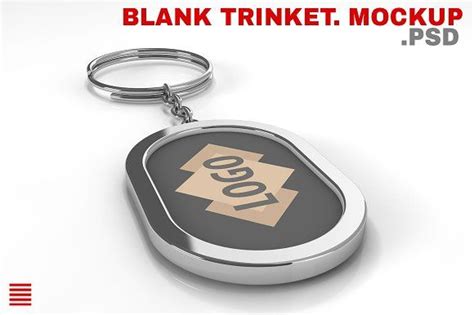 Blank metal keychain. Mockup | Metal keychain, Mockup, Keychain