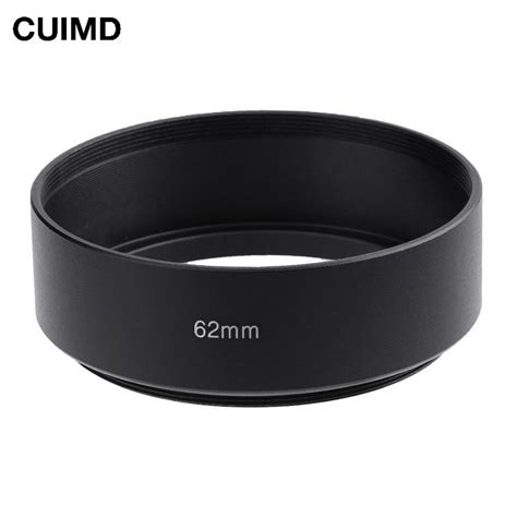 49mm 55mm 58mm 62mm 67mm 72mm 77mm Standard Metal Lens Hood Black Screw