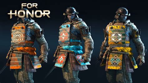 For Honor All Samurai Outfits Gears Clothes Including Legacy Battle