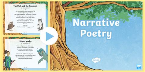 Narrative Poems Powerpoint Narrative Poetry For Your Class