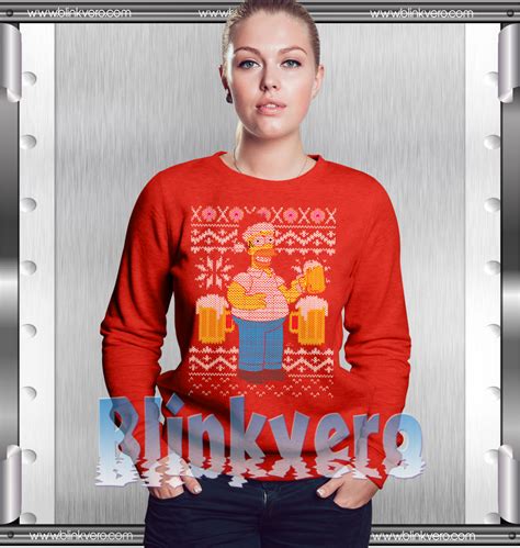 The Simpsons Homer Simpson Ugly Christmas Style Shirts Sweatshirt
