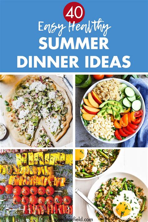 Easy Healthy Summer Dinners Recipes Cater