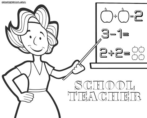 Teacher coloring pages | Coloring pages to download and print