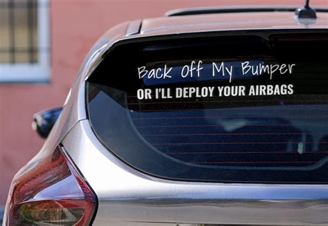 Add long racing stripes or flames to mimic the look of your favorite race cars, or add cool graphics to your car, such as skulls, pets, sports team logos, or your favorite sayings. 15 Cool and Funny Rear Window Decals and Tips to Lighten ...