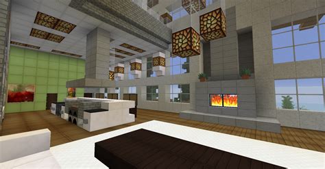 Room designs ideas living new very minecraft bedroom. minecraft survival, modern house, interior, living room ...