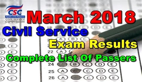 March Civil Service Exam Results Cse Ppt Complete List Of Passers