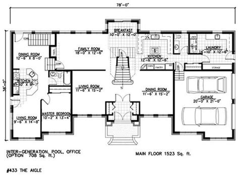 In law suite plans mother house and apartments. 4 Bedrm, 2841 Sq Ft Contemporary House Plan #158-1251 ...