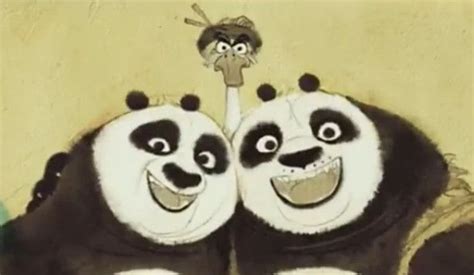 Kung Fu Panda Funny Family Painting Po Loto And Fathers Goose Mr Ping And Panda Li Shan