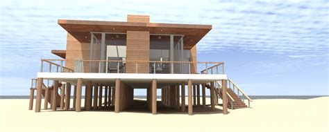 Plan 44122td Ultra Modern 4 Bed Beach Home Plan Modern Beach House
