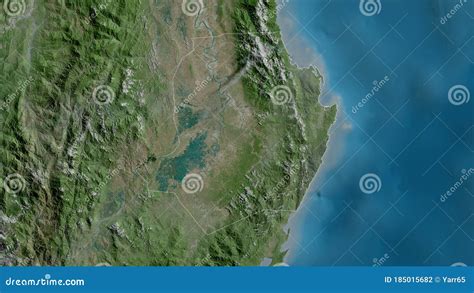 Isabela Philippines Outlined Satellite Stock Illustration