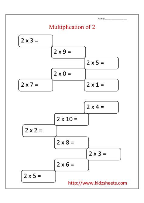 Multiplication Worksheets For 2nd Grade Free