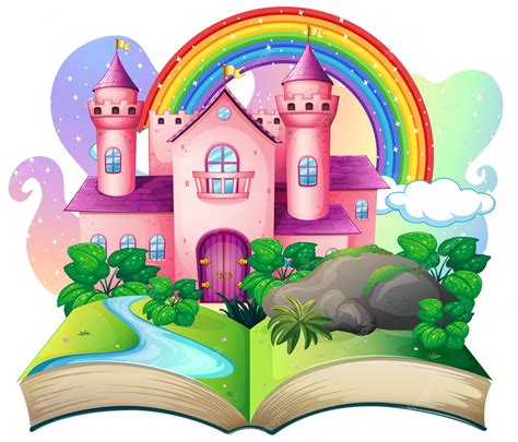 Premium Vector 3d Pop Up Book With Castle Fairy Tale Theme