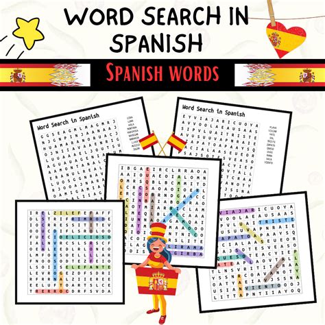 Word Search Puzzles In Spanish Sopas De Letras En Español Made By