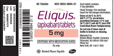 These copay cards will pay for the patients portion of the deductible, copay or coinsurance they owe up to a certain limit. DailyMed - ELIQUIS- apixaban tablet, film coated