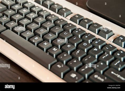 Desktop Computer Keyboard Stock Photo Alamy
