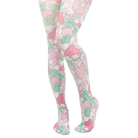 Irregular Choice Womens Hello Kitty Strawberry Melody Tights The Foot Factory